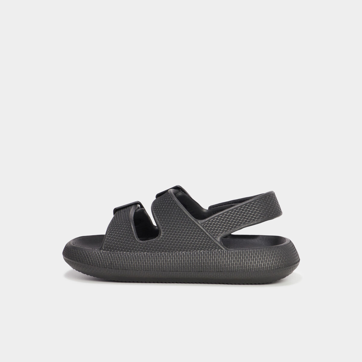 Mules de plage avec boucles noir garçon