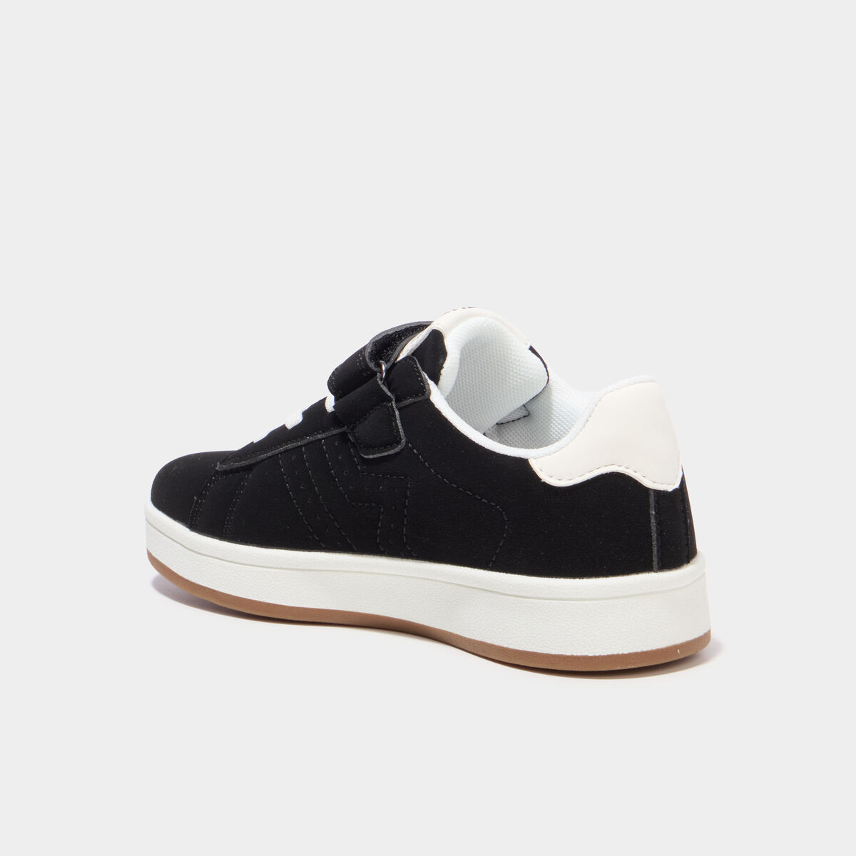Tennis basses avec scratchs noir gar&ccedil;on