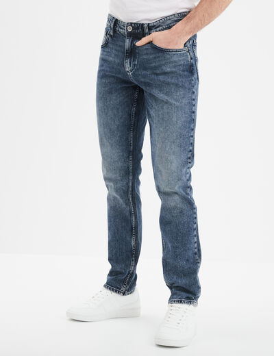 Jeans denim straight 5 poches Creeks denim blue black homme