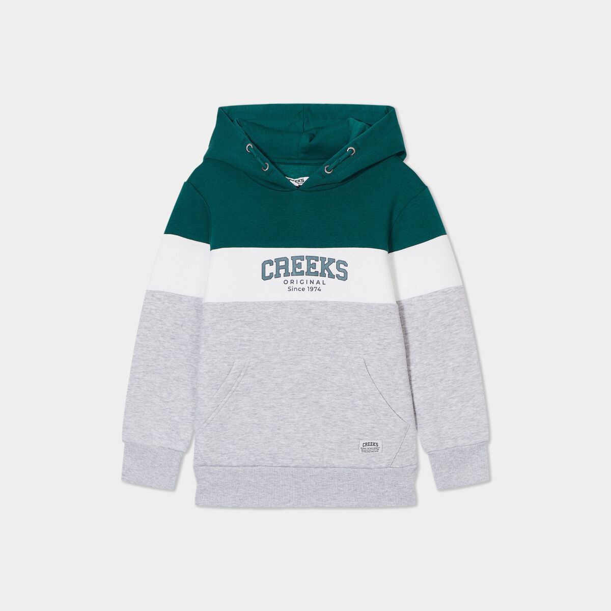 Sweat à capuche hoodie Creeks vert foncé garçon