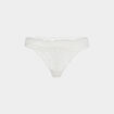 Tanga en dentelle blanc femme