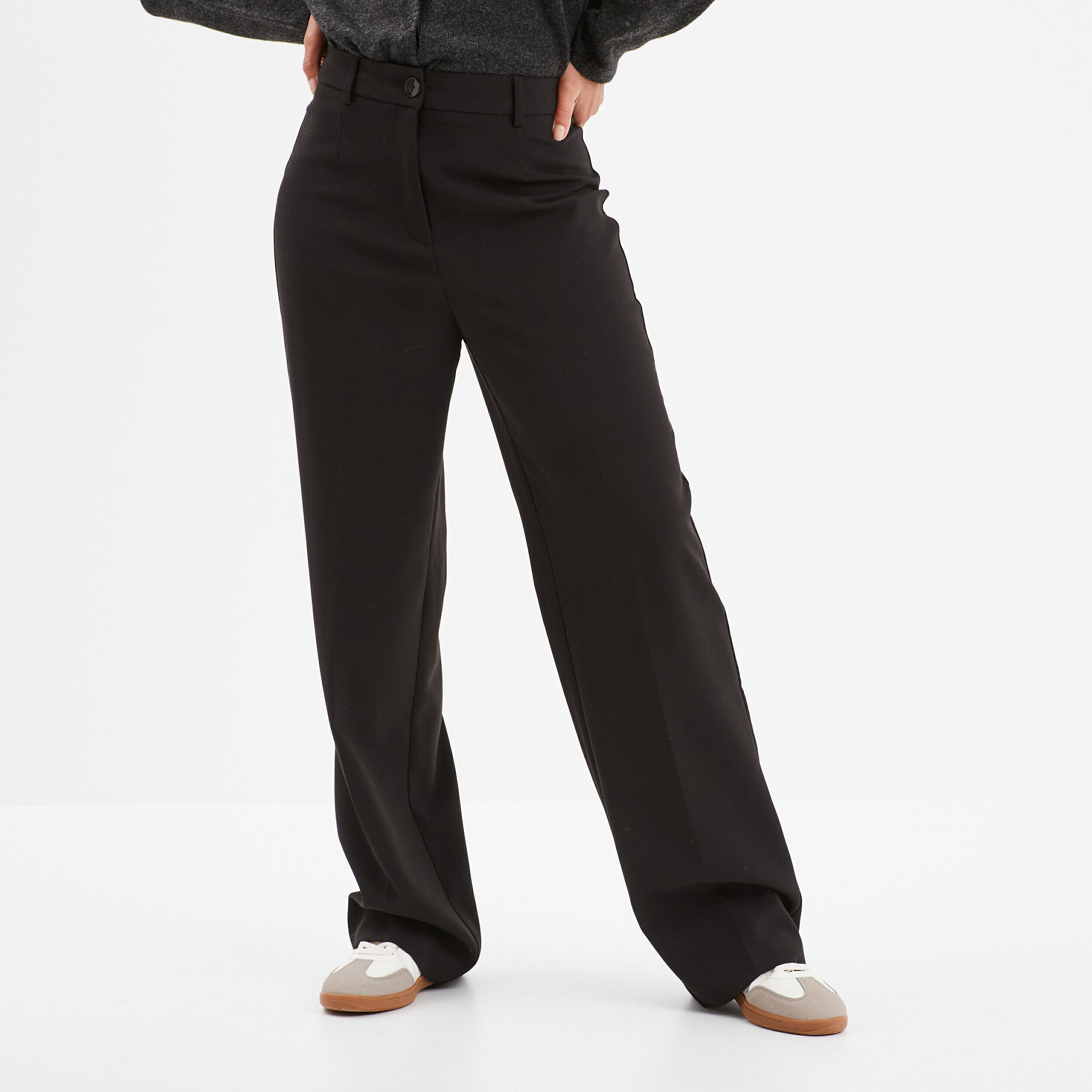 Pantalon droit femme pas cher on sale