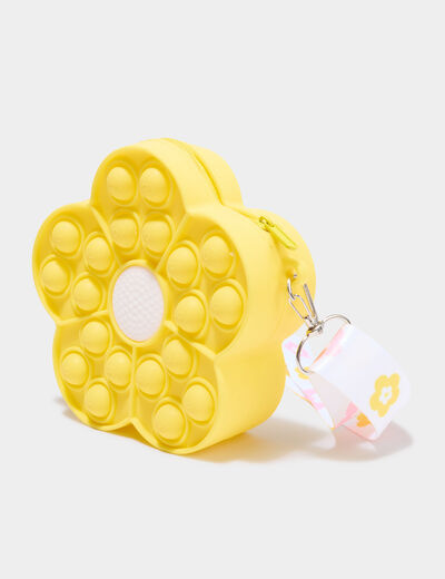 Sac bandouli&egrave;re jaune fille
