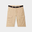Bermuda cargo côtelé ceinturé Trappeur beige homme