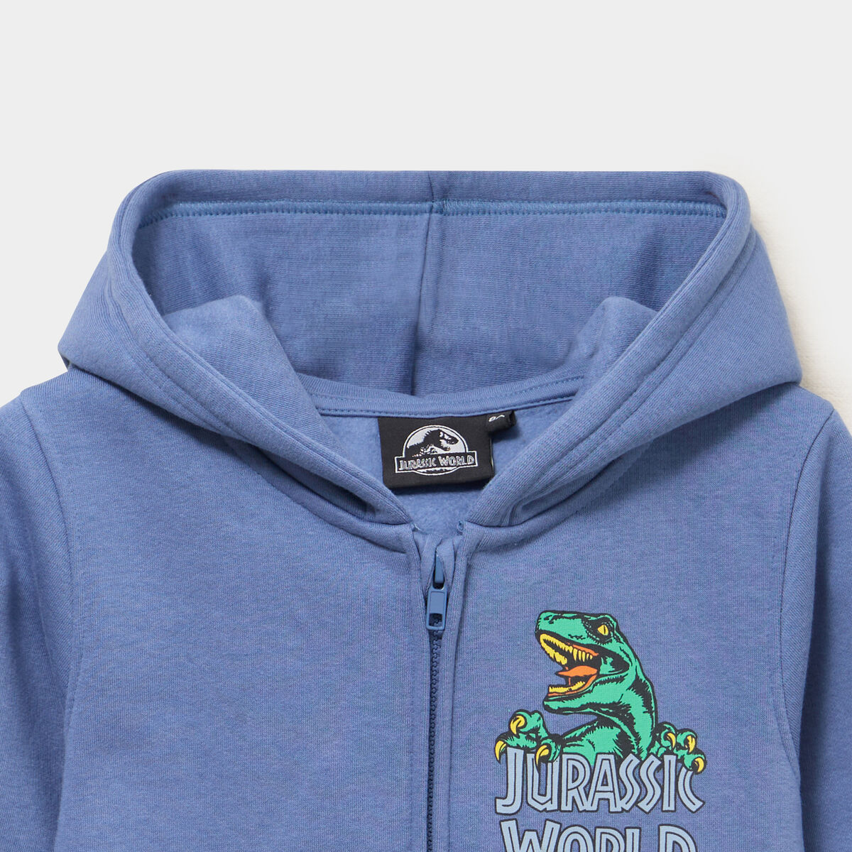 Sweat zipp&eacute; &agrave; capuche Jurassic World bleu fonc&eacute; gar&ccedil;on