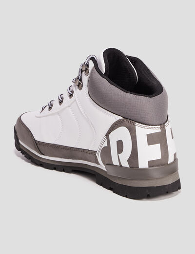 Boots à lacet blanc homme