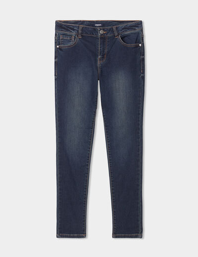 Jean stretch slim 7/8 ème denim dirty femme