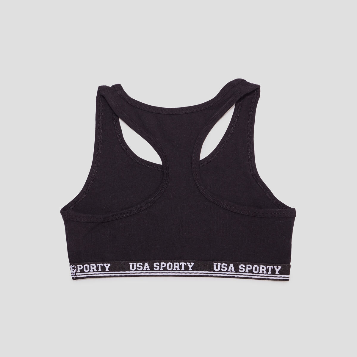 Lot 2 brassières sans coques dos nageur noir fille