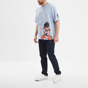 t shirt manches courtes dragon ball z bleu homme T-shirt manches courtes Dragon Ball Z bleu homme