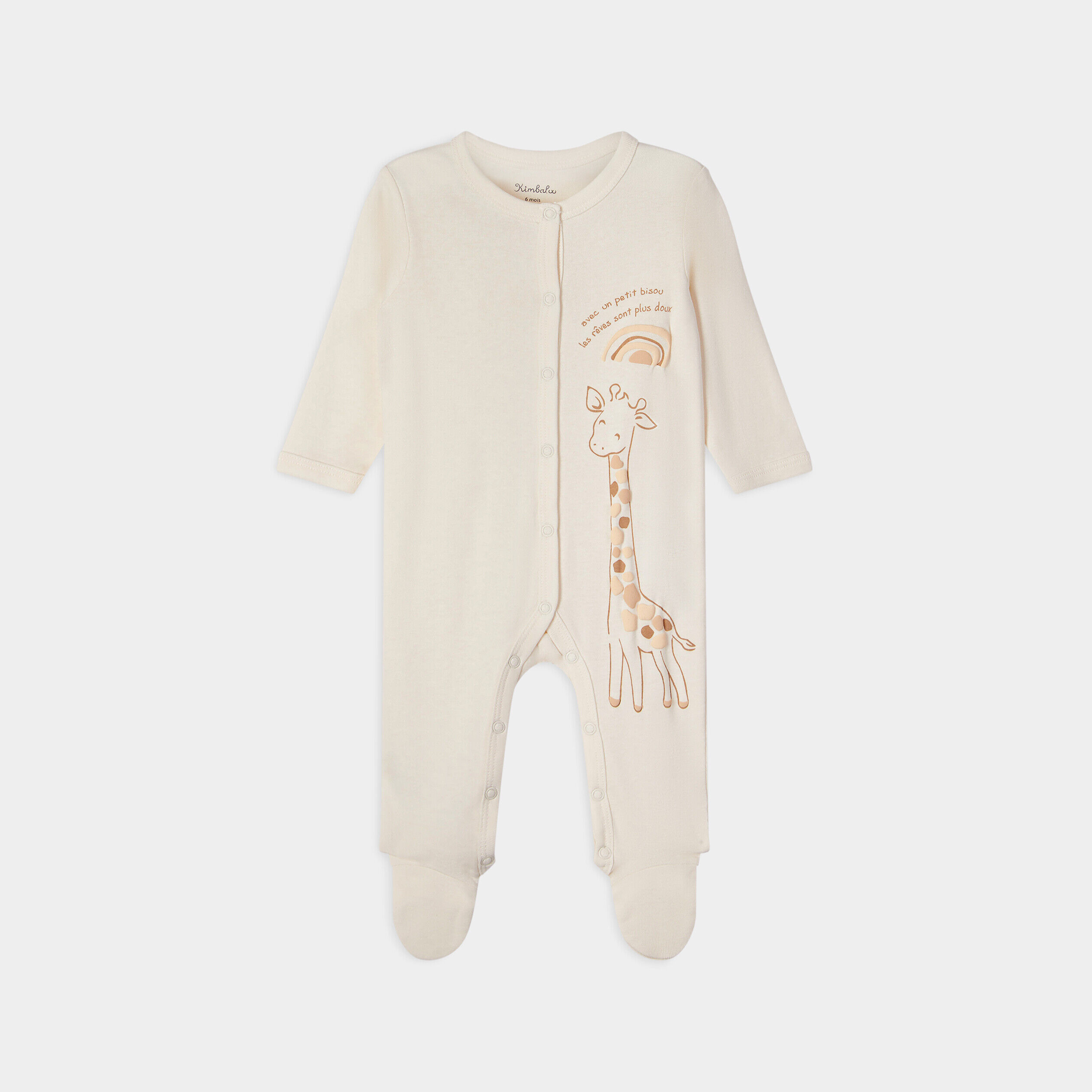 Pyjama Kimbaloo blanc bébé