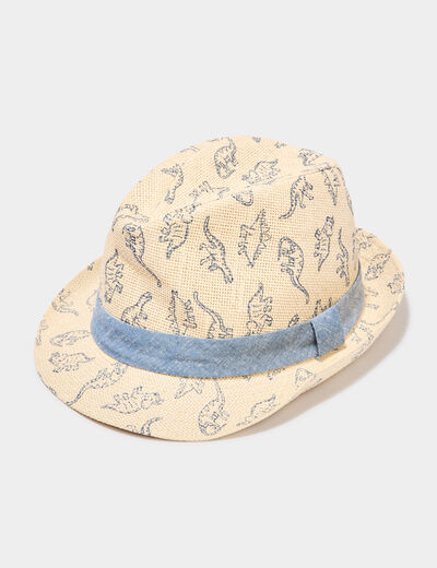 Chapeau de paille sable garçon