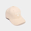 Casquette brod&eacute;e coton sable femme