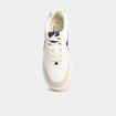 Baskets &agrave; lacets semelle plate bleu marine homme