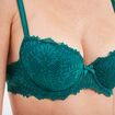 Soutien-gorge emboîtant paddé dentelle vert foncé femme
