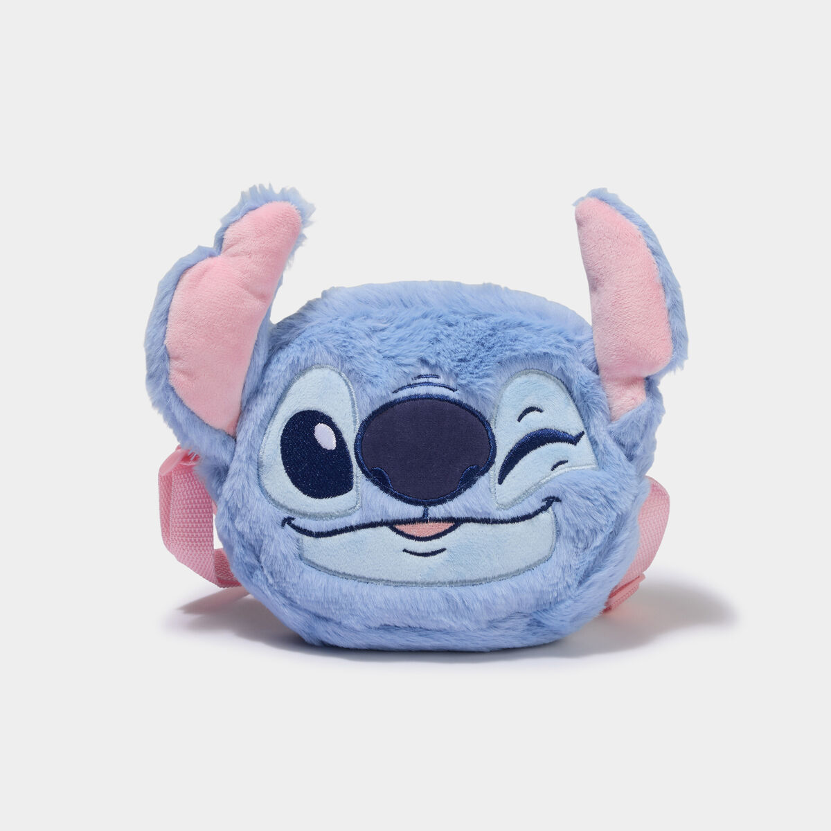 Sac bandouli&egrave;re fausse fourrure Stitch bleu fille