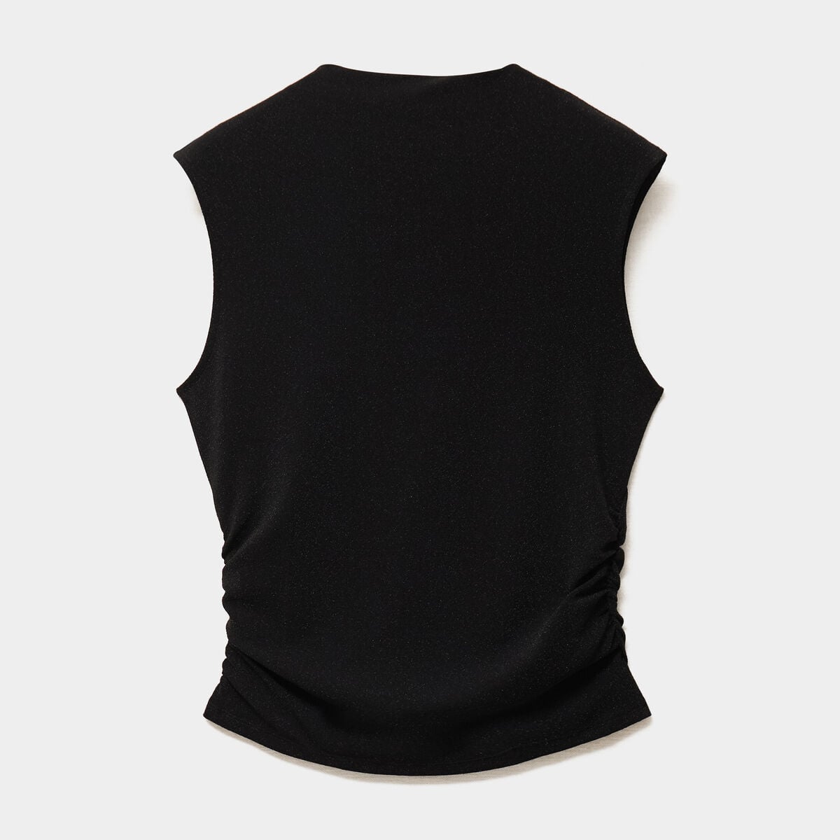 D&eacute;bardeur fronces et paillettes noir femme