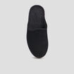 Chaussons mules velours noir homme