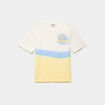 T-shirt col rond manches courtes coton jaune gar&ccedil;on
