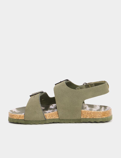Sandales vert kaki garçon