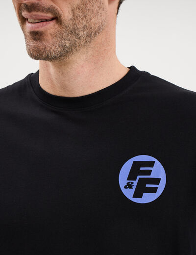T-shirt coton Fast and Furious noir homme