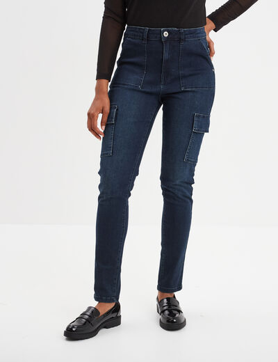 Jeans skinny battle Liberto denim blue black femme
