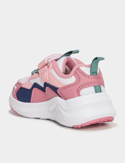 Baskets running &agrave; scratchs multicolore b&eacute;b&eacute; fille