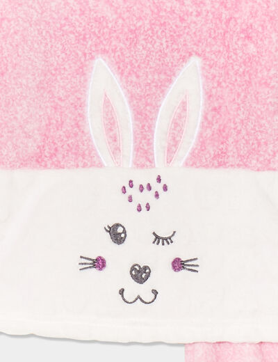 Ensemble pyjama effet polaire mauve fille