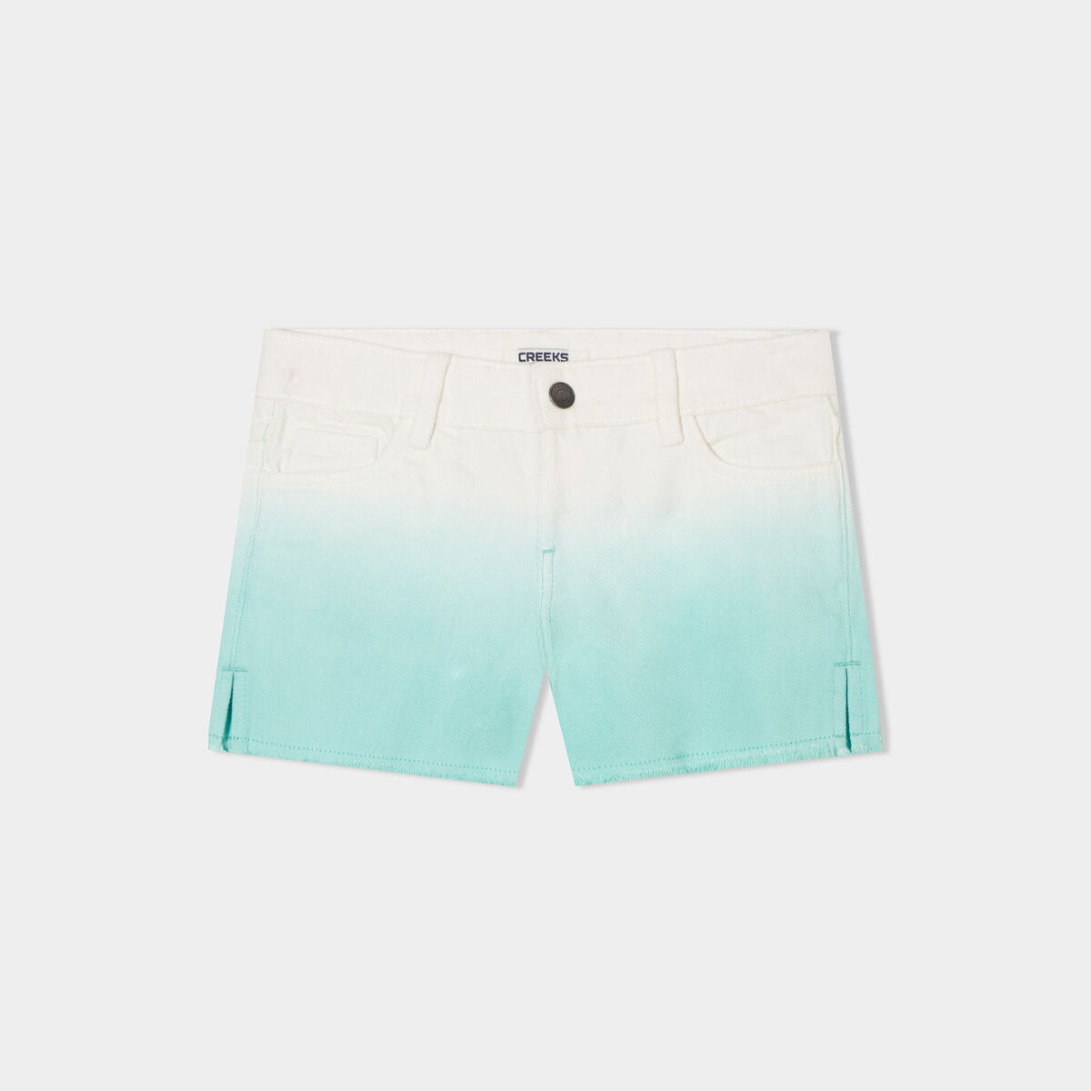 Short droit 5 poches Creeks bleu clair fille