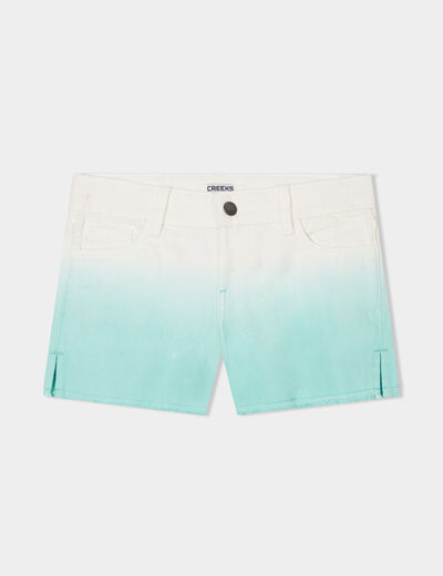 Short droit 5 poches Creeks bleu clair fille