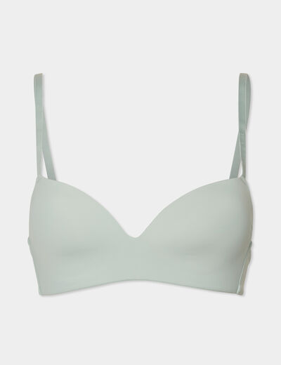Soutien-gorge push-up triangle vert clair femme
