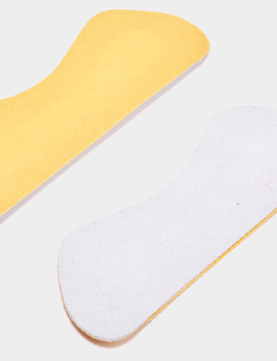 Semelles anti-glissoires cuir Tawata blanc mixte