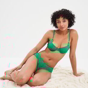 soutien gorge corbeille dentelle vert menthe femme Soutien-gorge corbeille dentelle vert menthe femme