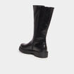 Bottes crant&eacute;es avec boucles noir femme