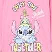 Ensemble pyjama 2 pi&egrave;ces coton Stitch rose fille