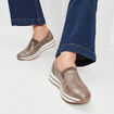 Loafers compensées marron femme