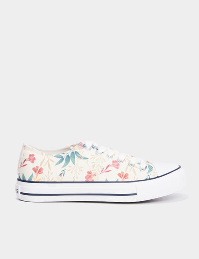 Tennis basses en toile à lacets Creeks multicolore femme