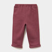 Pantalon jogging molleton &agrave; noeud bordeaux b&eacute;b&eacute; fille