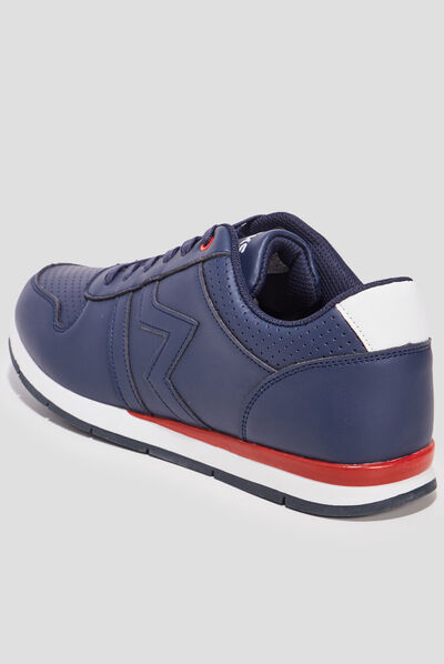 Baskets running à lacets Creeks bleu marine homme