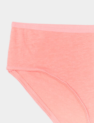 Lot 5 culottes coton rose clair fille