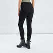Pantalon skinny détails zippés noir femme