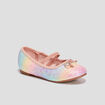 Ballerines &agrave; paillettes multicolore fille