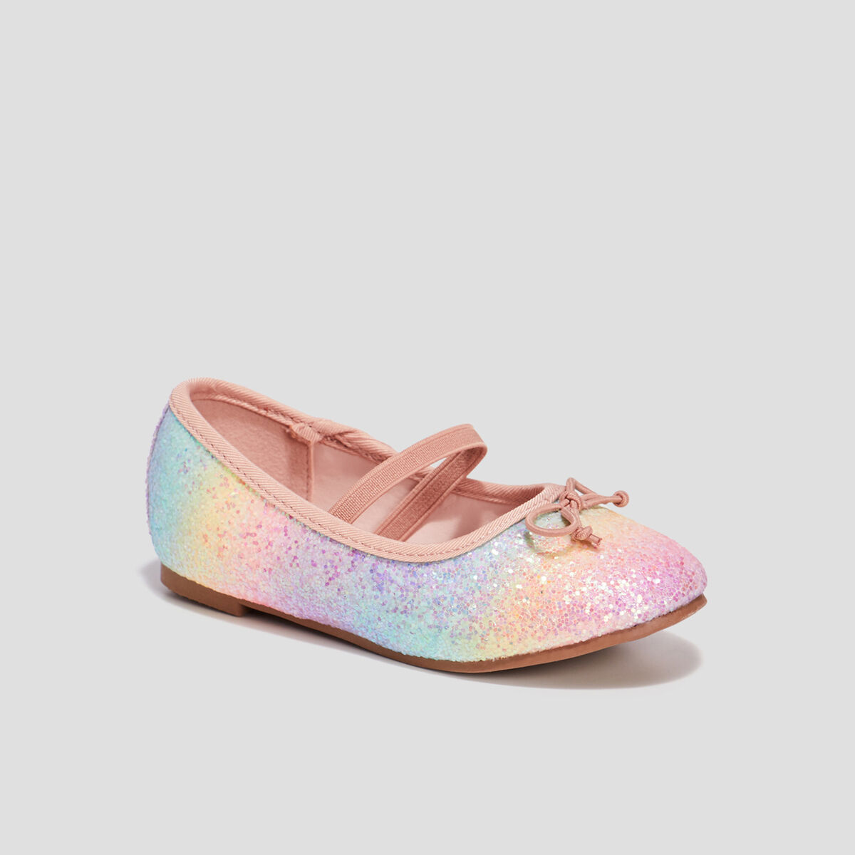 Ballerines &agrave; paillettes multicolore fille