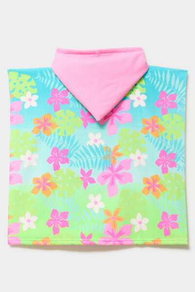 Cape de bain &agrave; capuche Vaiana multicolore fille