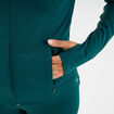 Veste de sport ajust&eacute;e avec fermeture vert canard femme