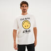 T-shirt regular col rond manches courtes blanc homme