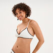 Haut de maillot de bain triangle ivoire femme