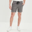 Short droit avec cordon Liberto gris foncé homme