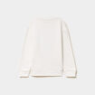 Sweat de No&euml;l col rond oversize blanc gar&ccedil;on