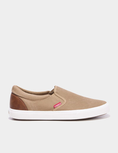 Tennis basses en toile sable homme