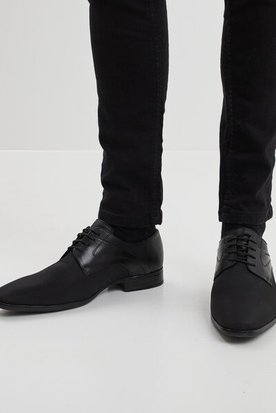 Derbies à lacets noir homme